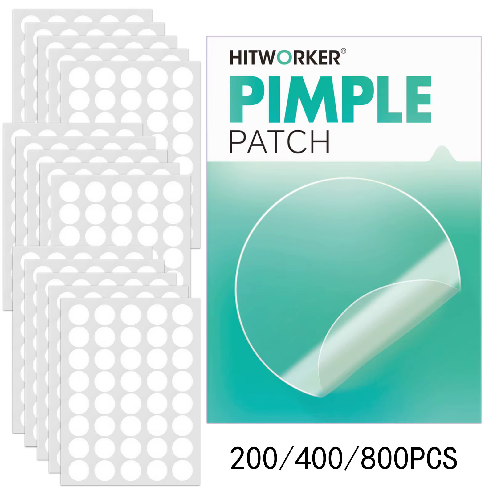 Patch hydrocolloïde Invisible imperméable pour l'acné