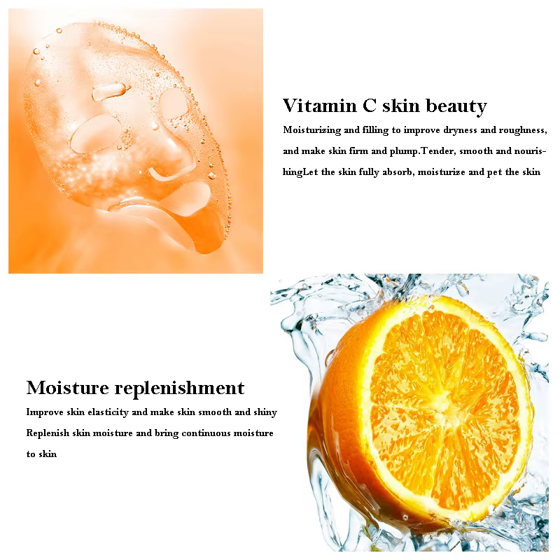 10 pièces BIOAQUA vitamine C masque Facial soins de la peau du visage hydratant