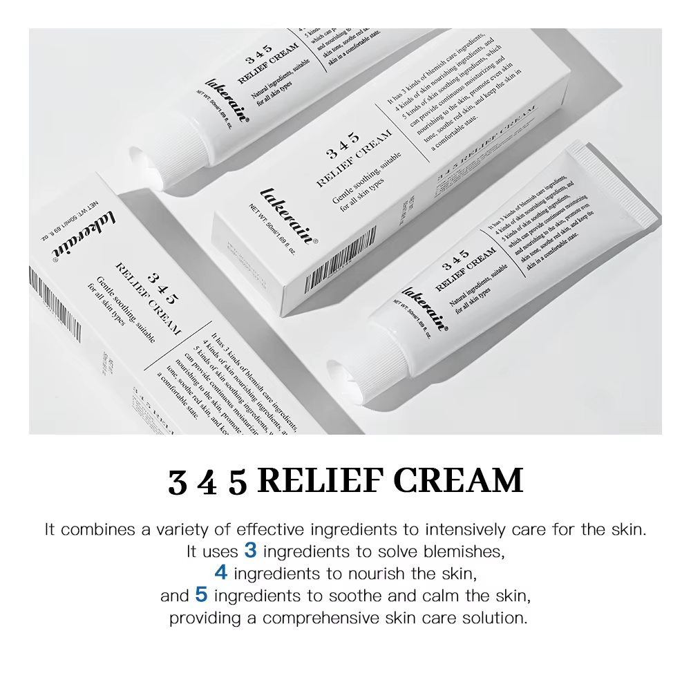 345 crème de soulagement adresse imperfections nourrir Anti- sucre Anti-oxydation soin apaisant Lifting du visage
