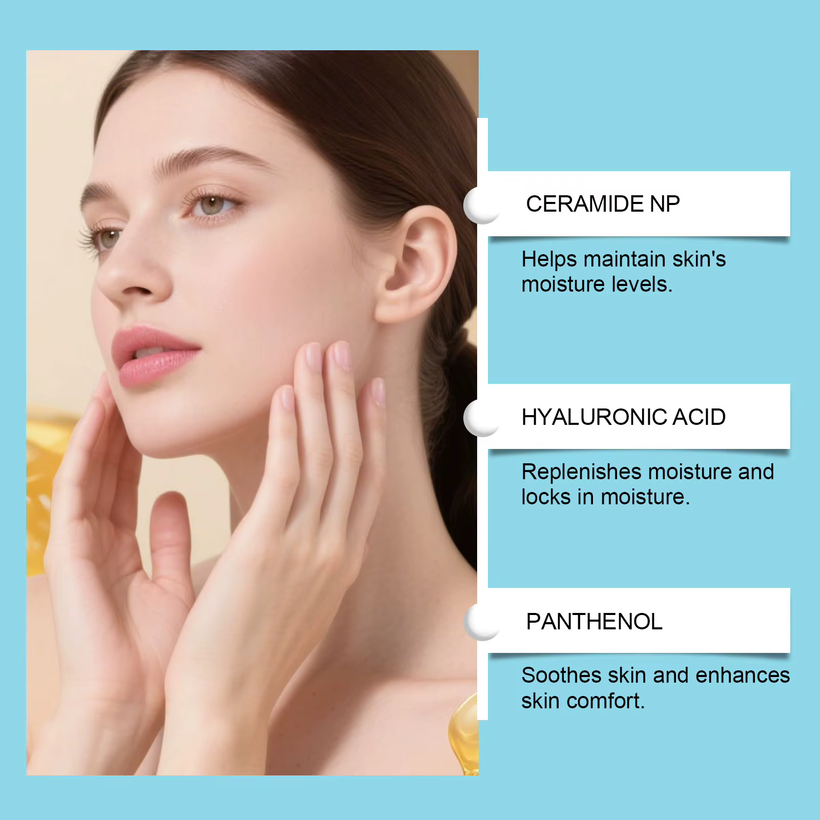 Brume hydratante pour le visage à l'acide hyaluronique