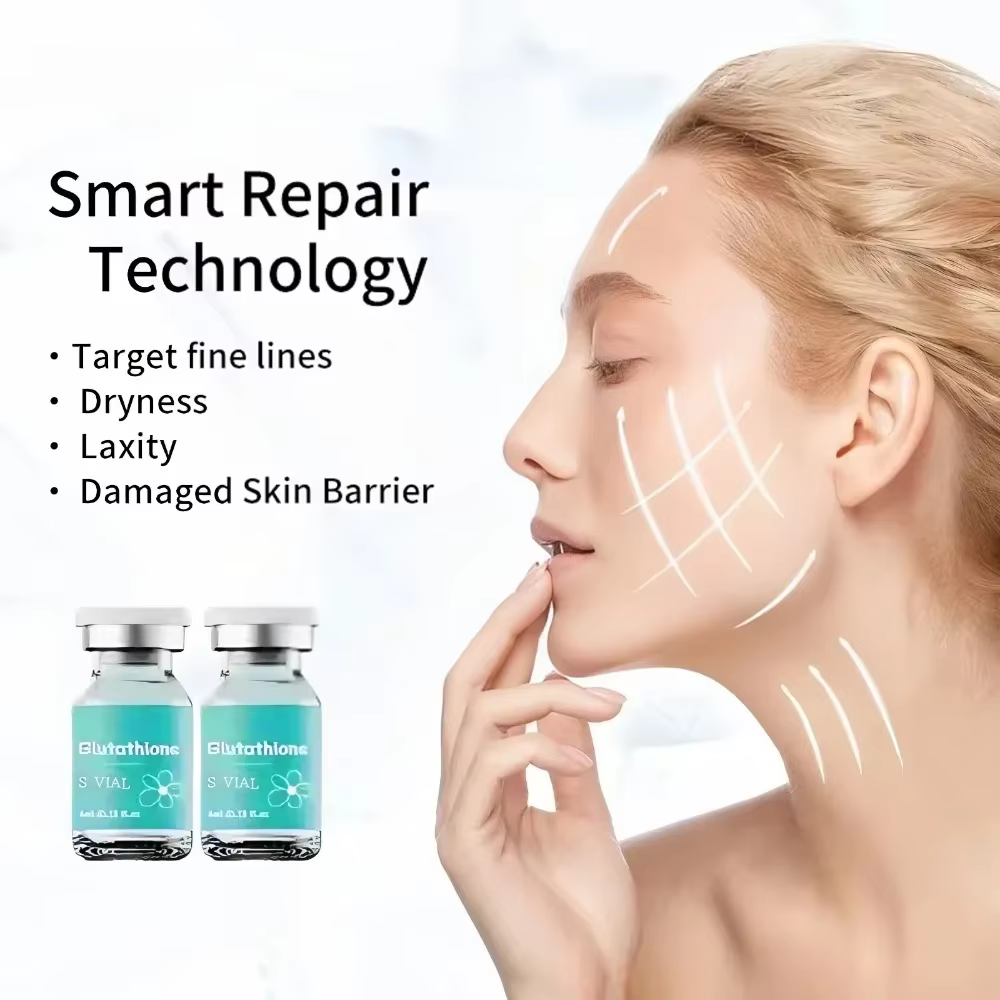 Ampoule d'essence éclaircissante au glutathion 4ml×5 – Hydratation intense pour l'élasticité et l'éclat de la peau