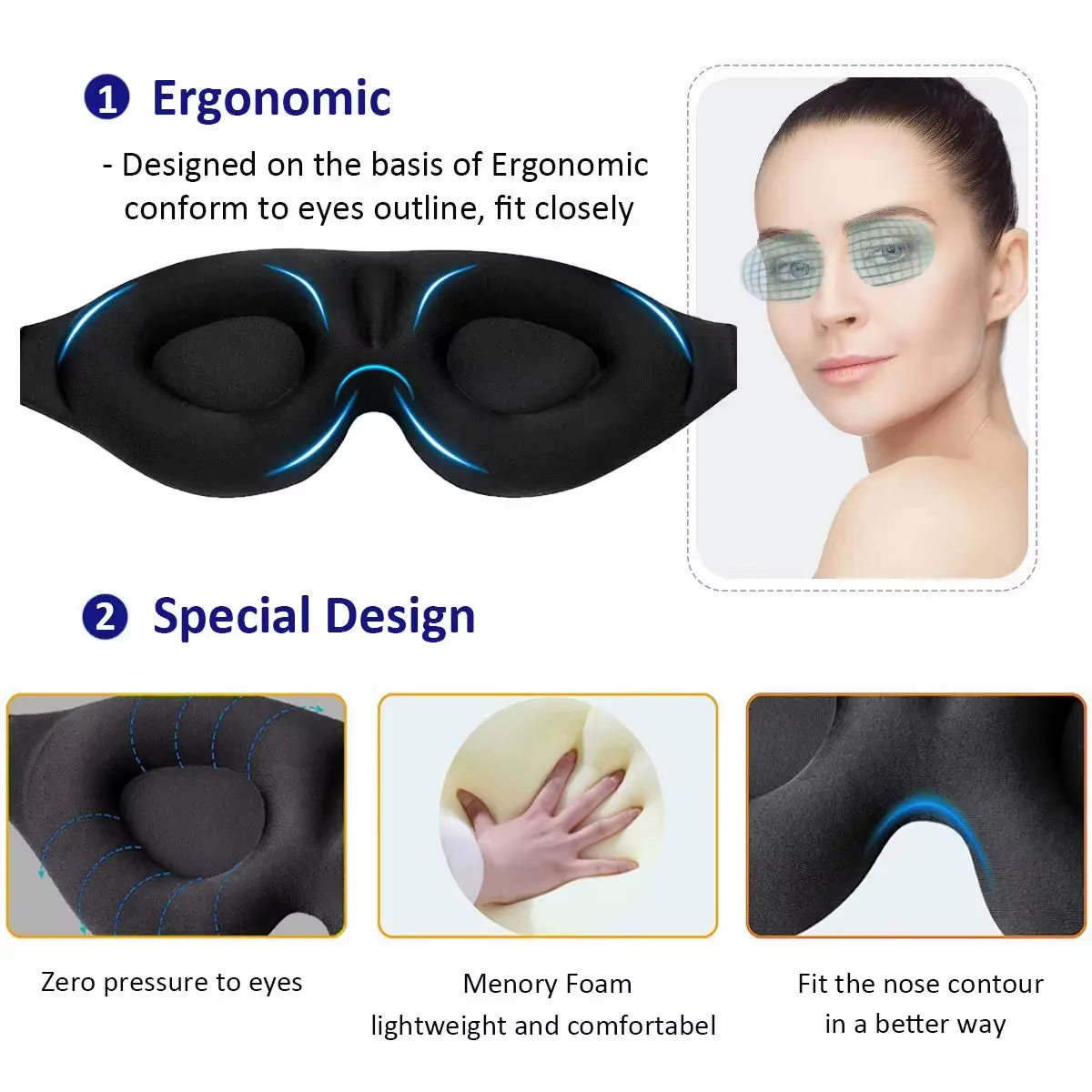 Masque pour les yeux pour dormir