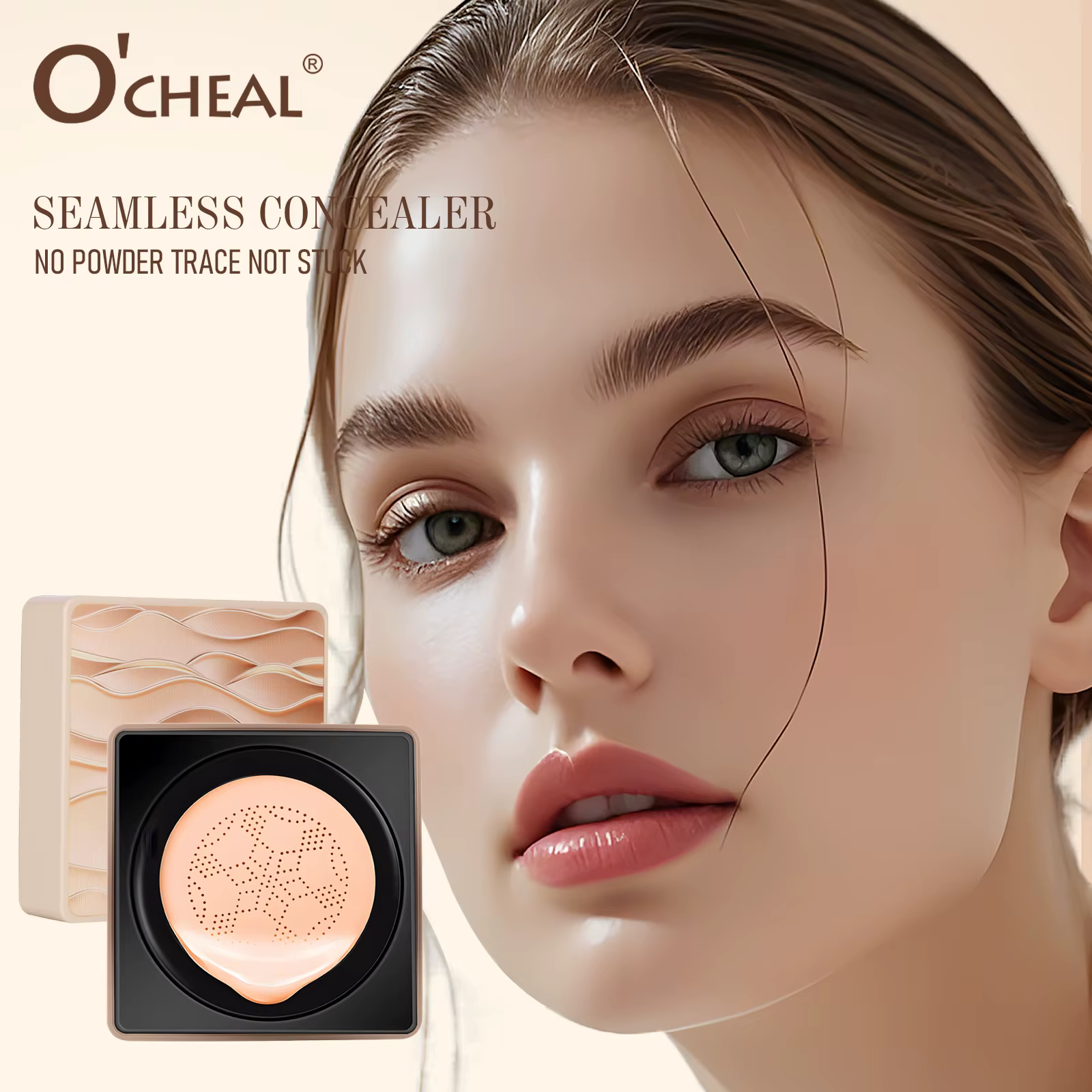 Crème CC O'CHEAL Mushroom Cushion
