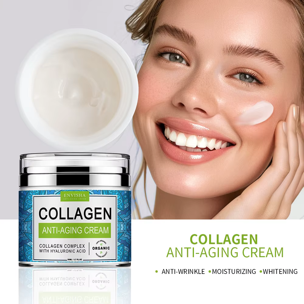 ENVISHA crème pour le visage collagène acide hyaluronique soin de la peau Anti-rides hydratant Anti-âge nuit rétrécissement Pores blanchissant lisse