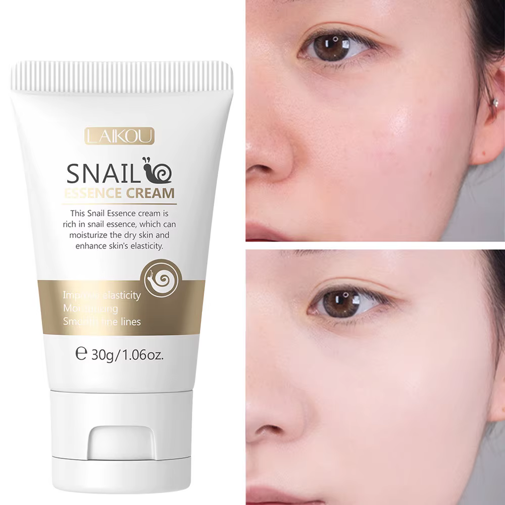 Crème hydratante pour le visage à base d'escargot