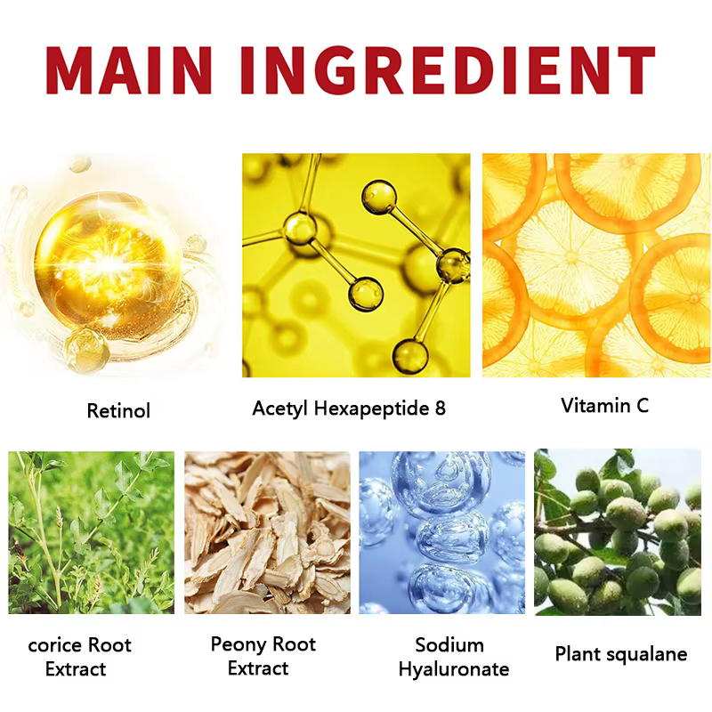 Crème hydratante de soin du visage au collagène au rétinol
