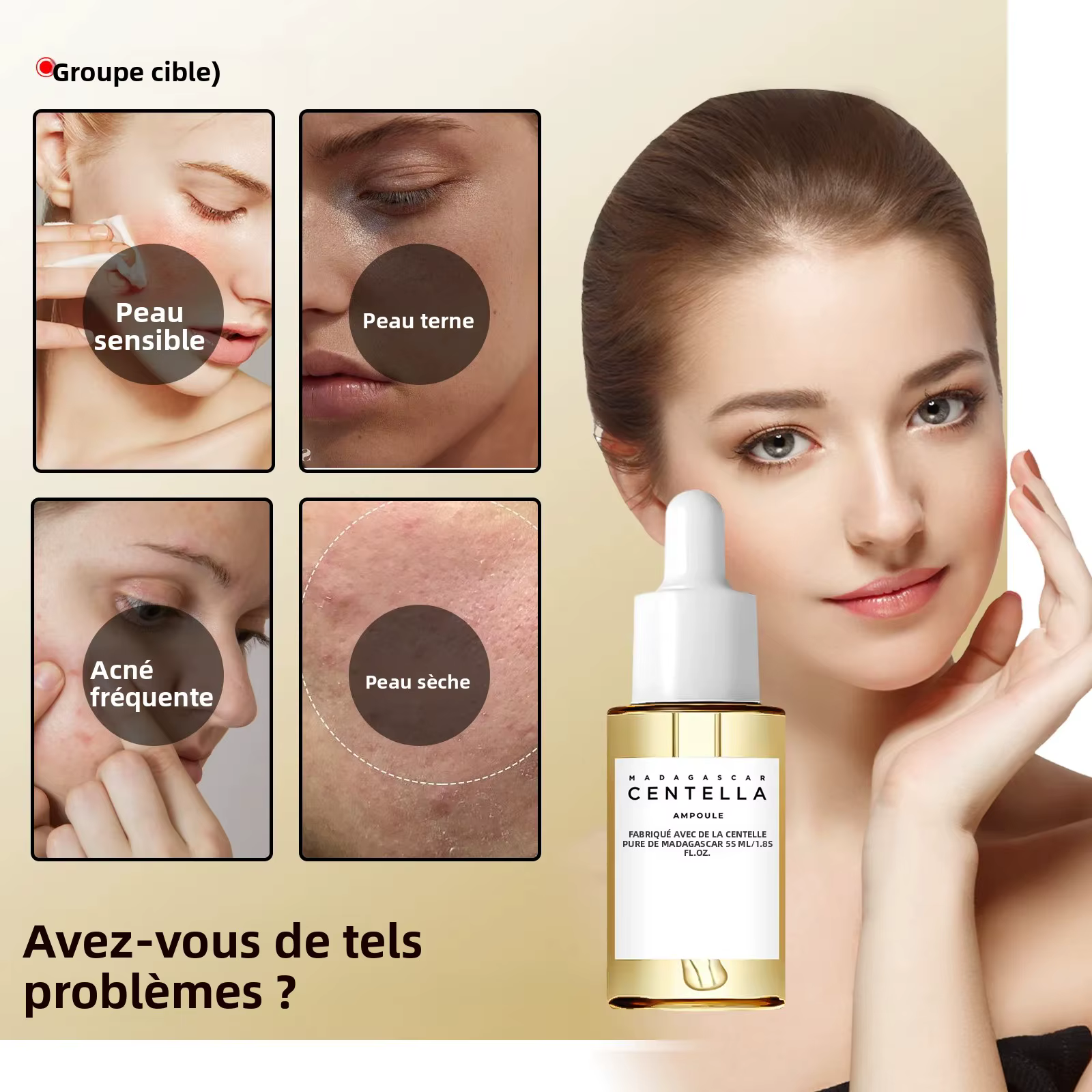 Sérum apaisant à la Centella Asiatica 55ml - Formule de Madagascar