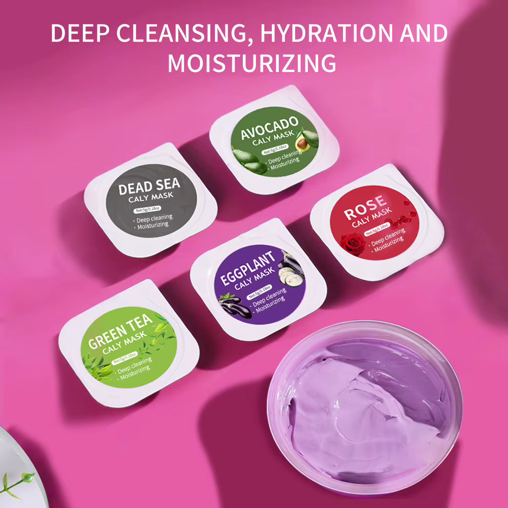 Masque de boue d'argile combiné rose