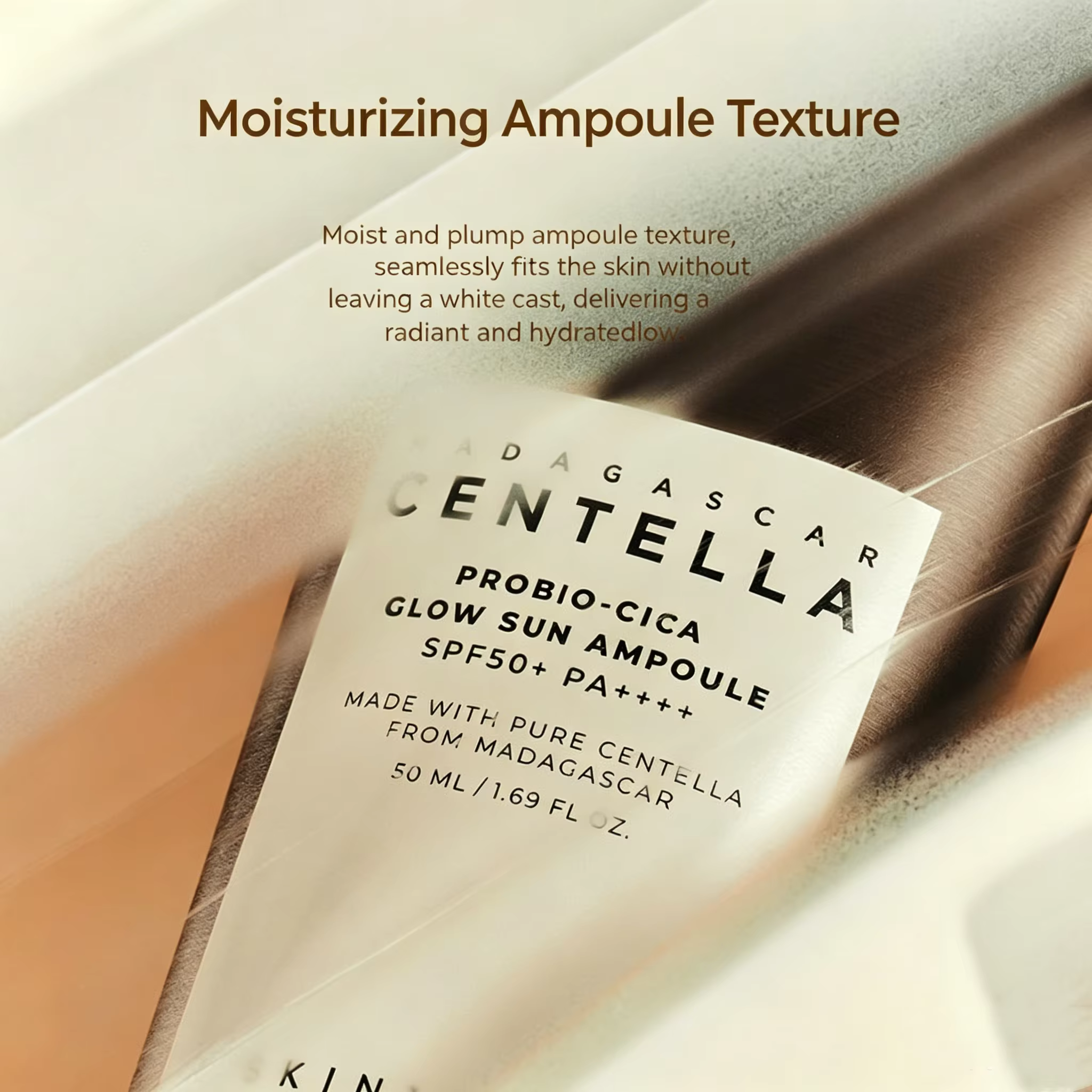 Centella Glow Sun Ampoule SPF50 PA++++ Sérum solaire pour le visage