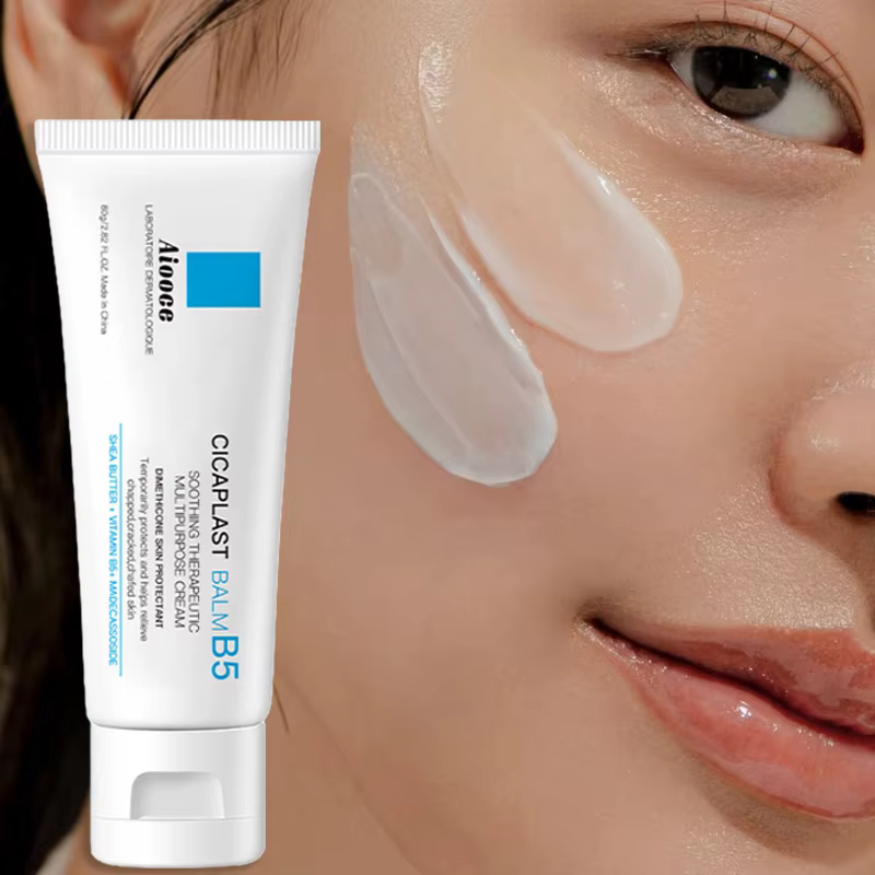 Crème réparatrice de barrière à la vitamine B5 80g, hydratant à la nicotinamide, soulage les rougeurs sèches et sensibles, non irritant, soin du visage quotidien