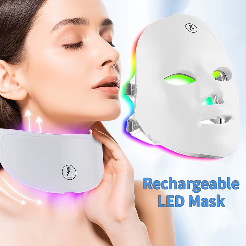Masque facial et cou LED