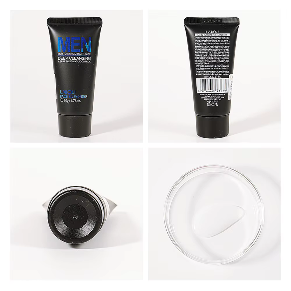 LAIKOU hommes nettoyant pour le visage lavage du visage hydratant homme soins de la peau contrôle du sébum points noirs enlever gommage cosmétiques profond Norishing