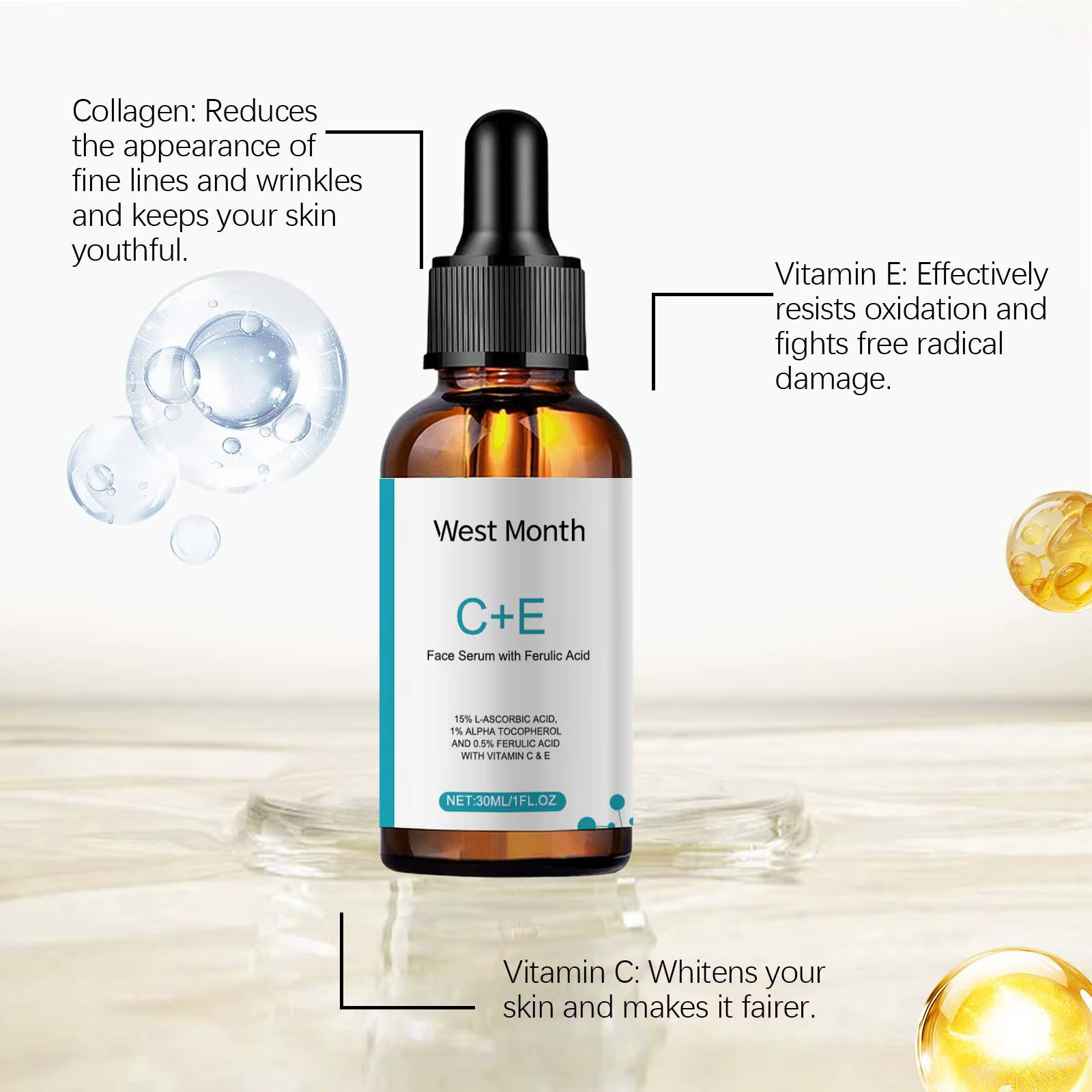 Sérum hydratant à la vitamine C E